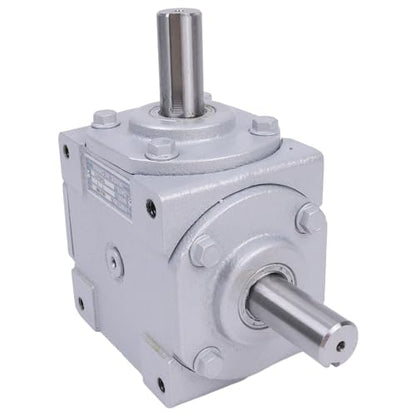 40 HP Right Angle Bevel Gearbox 19455-SR-KW-KW-GR with 2 Keyed Shafts 1:1