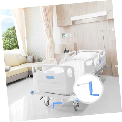 Nursing Bed Hand Crank Adjustable Patient Bed Crank Handle Replacement Part for Height Adjustment Compatible with Various Nursing Models Caregiver Accessory 14.17X7.48X1.37In