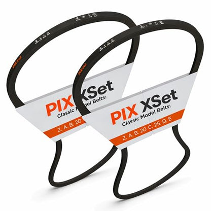 PIX A19.5/4L215 Wrapped V-Belt, 21.5" OC | A/4L Section, 1/2" Width | Rubber Drive Belt for Generators, Compressors, Pumps, Blowers, Crushers & Other Industrial Equipment (Pack of 2) - size: 21.5" OC (Pack of 2)
