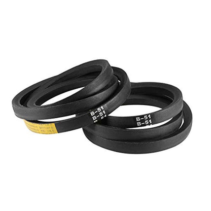 uxcell B51 V-Belts 51" Pitch Length, B-Section Rubber Drive Belt 2pcs - size: 51"