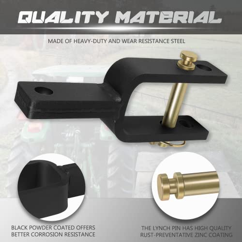Camoo Versatile Quick Hitch Adapter Fit for Category 1, 3-Point Quick Hitch - size: Adapter