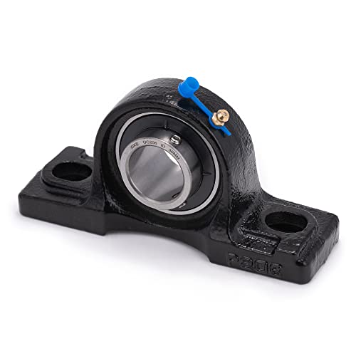 XIKE 2 Pcs UCP206 Bore 30mm Pillow Block Mounted Ball Bearings - size: UCP206 Bore 1-3/16"