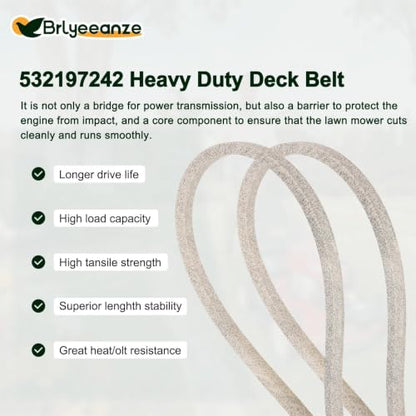 532197242 197242 Lawn Mower Deck Belt - size: 138.2"L x 0.63"W