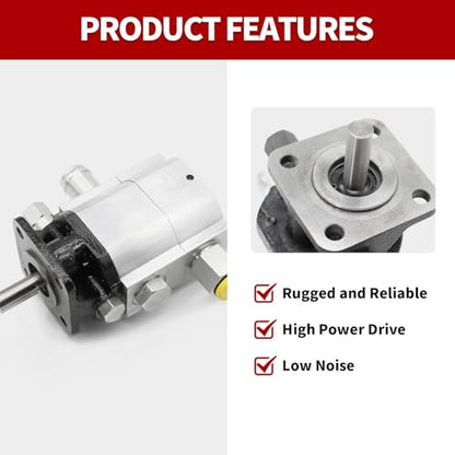 Nakkaa 13 GPM 2 Stage Hydraulic Log Splitter Pump Aluminum Gear Pump - size: 13GPM 3000PSI