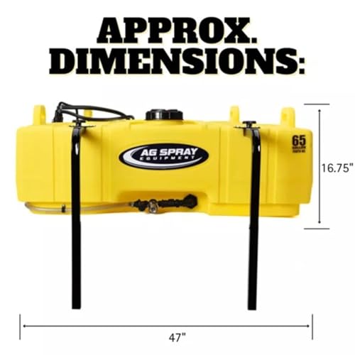 65 Gallon UTV Sprayer - 5-Nozzle Folding Boom - style: Folding Boom (5-Nozzle)