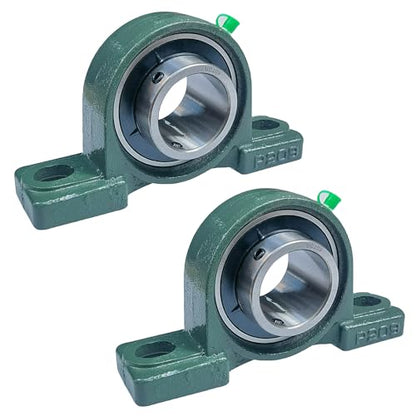 2 Pack UCP209-28 Pillow Block Bearing - 1-3/4" Mounted Pillow Block Bearings Solid Cast Iron Base - Self Alignment (209) - style: UCP209-28
