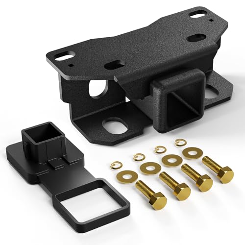 YZONA Tow Hitch 2 Inch, for Lexus GX460 Tow Hitch, 2 Inch Receiver, Class 3 Trailer Hitch Compatible with 2010-2024 Lexus GX460 GX 460 Hitch Receiver with Cover, Black Power Coat Towing Combo - size: GX460 Hitch
