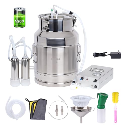15L Rechargeable Cow Milking Machine Portable Electric Cow Milker