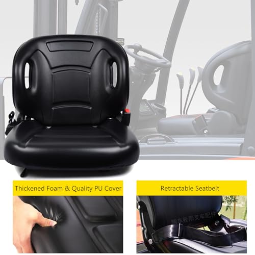 Universal Forklift Seat W/Switch, Replacement Lawn Mower Tractor Seat