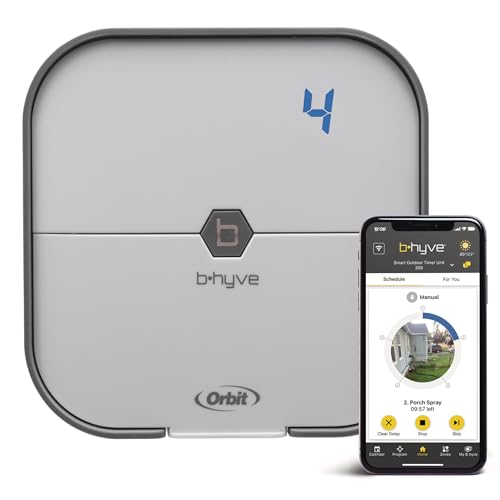 Orbit 57915 B-hyve 4-Zone Indoor Smart Sprinkler Controller - size: 4-Zone
