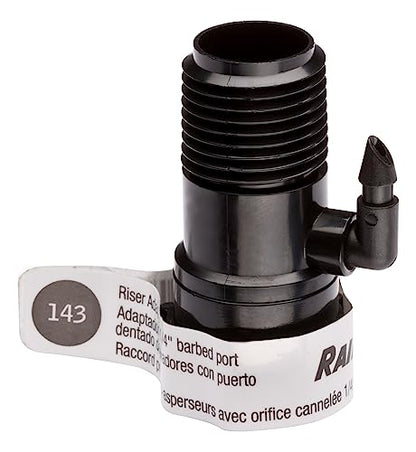 Rain Bird RISMAN1S Drip Adapter Fitting, 1/2" - size: 1/2" NPT x 1/4" Drip, style: 1-Port w/ 1/2" NPT at Top