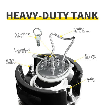RockRose Spray Tank Cap Replacement – 304 Stainless Steel Pressure Relief Valve & Silicone O-Ring Leak-Proof Seal Perfect for Auto Professional Detailers, Car Washers, Tint Installers - color: Cap