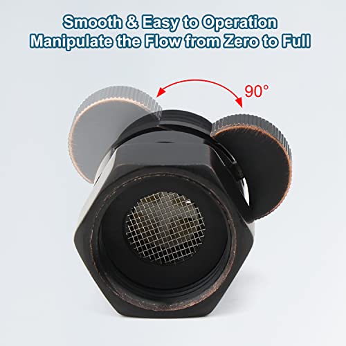 Midanya G1/2" Water Flow Control Shower Shut Off Valve,Oil Rubbed Bronze - color: Bronze