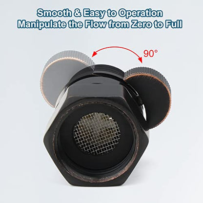 Midanya G1/2" Water Flow Control Shower Shut Off Valve,Oil Rubbed Bronze - color: Bronze
