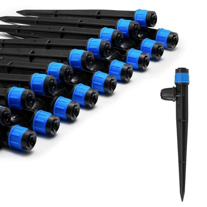 Adjustable Drip Irrigation Emitters for 1/4" Tubing, 25pcs - size: 25pcs Drip Spray Emitters