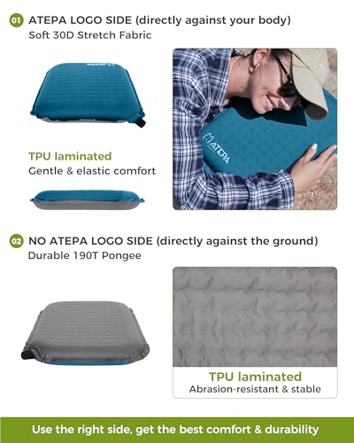 ATEPA Inflatable Seat Cushion - color: 1 Pack - Blue