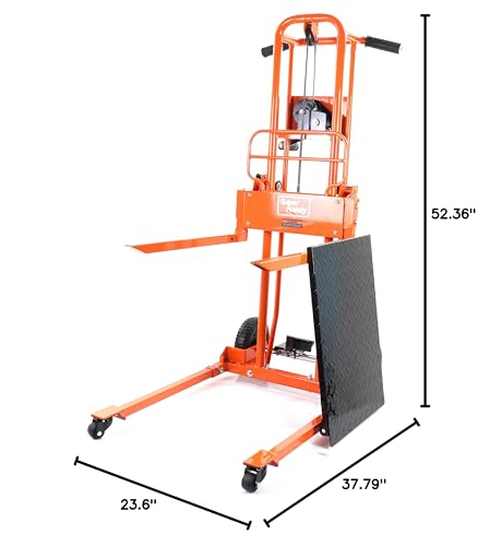 SuperHandy Material Lift Stacker, 330 lb Capacity, 40-Inch Lift