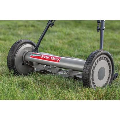 Great States 815-18 18-Inch 5-Blade Push Reel Lawn Mower, Grey - size: 18-Inch, 5-Blade
