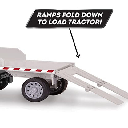 Driven by Battat Micro Flatbed Truck Toy with Tractor, Lights Sounds - style: Flatbed Truck