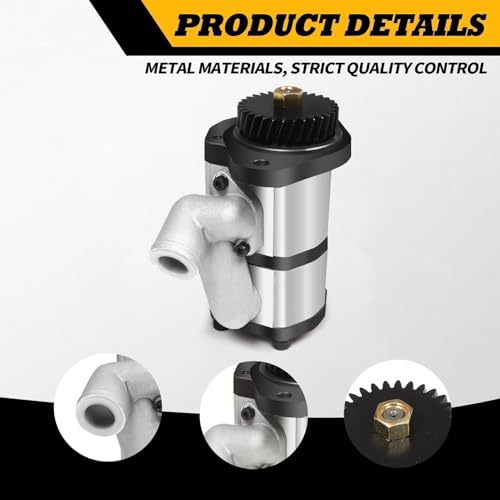 Dual-Circuit Tandem Hydraulic Gear Pump, Replace RE73947 RE72058