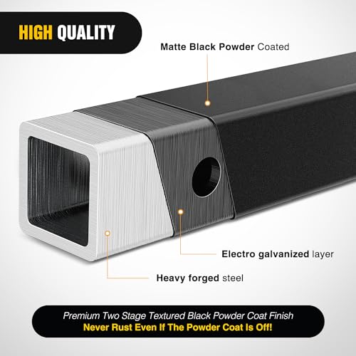 Nilight Trailer Hitch Extender 18" fits 2 Inch Receiver 3500 lbs GTW - color: 2" Hitch Extender 18"