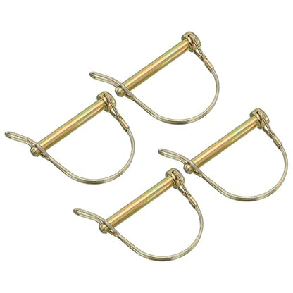 uxcell 4Pcs Shaft Locking Pin w Ear, 5/16" x 2-3/8" Trailer Coupler Pin - size: 5/16" x 2-3/8"