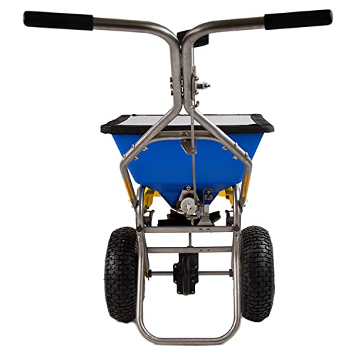 Spyker Winter Weather De-Icing Kit: Ergo-Pro 50 Pound Winter Spreader with 5 Pound Handheld Spreader
