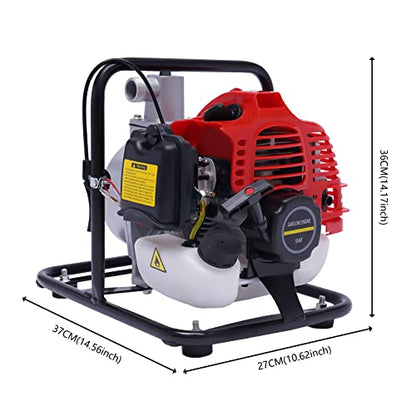 119GPM 2HP 43CC 2-Stroke Gas Powered Semi-Trash Water Transfer Pump - color: 2hp 2-stroke