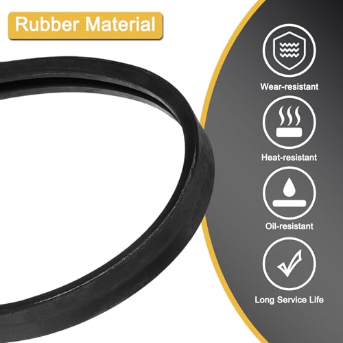 uxcell A48 1/2 Classic Wrapped V-Belt,50" Outer Circ A Profile,Black - size: A48 1/2