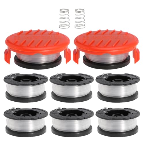 AF100 String Trimmer Replacement Spool 0.065" String Trimmer Line for Black+Decker AF-100 AF-100-3ZP AF-100-BKP AF-100-2 Weed Eater Spool Replacement Spool 30ft (8Spools+2Caps) - size: Spool-BK6582