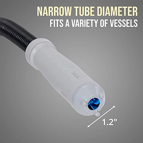 Deway Auto Fuel Transfer Pump with Flow Control Nozzle, Fits Most Gas Cans - style: Hand Trigger Nozzle w/ 51" Plastic Hose