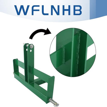 WFLNHB 3 Point 2 Receiver Hitch Drawbar W/Suitcase Weight Brackets
