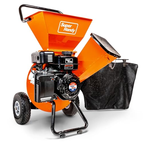 SuperHandy Wood Chipper Shredder Mulcher Ultra Heavy Duty 7HP 3 in 1 Multi-Function 3" Inch Max Capacity (Amazon Exclusive)
