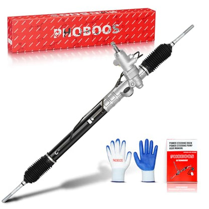 PHOBOOS Hydraulic Power Steering Rack and Pinion Assembly Compatible with Hyundai Accent 2006-2011 L4 1.6L, Dodge Attitude 2006-2011 L4 1.6L, New Unit, Leak-proof, Direct Fit, Ref. 26-2421 - size: 26-2421