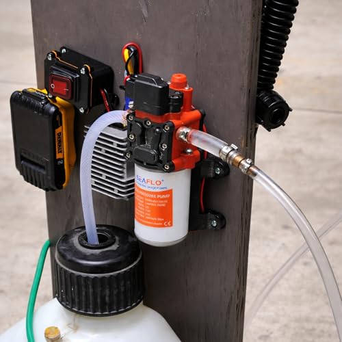 SEAFLO 22-Series Water Pump - 12V, 1.3 GPM, 100 PSI - On-Demand Water Pressure Diaphragm Pump for Marine, RV, Agriculture, and Off-Grid Applications