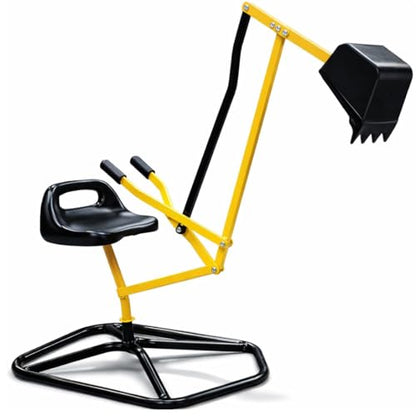Crane Digger Toy, Ride On w Safer Stabilizing Base- Kid Outdoor Excavator