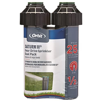 Orbit 55469 Saturn III Gear-Drive Rotor Water Sprinkler (2-Pack) - size: 2-Pack