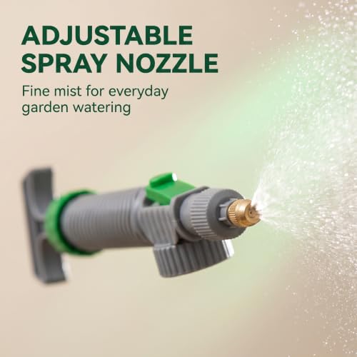 Handheld Sprayer - High Pressure Air Pump Manual Sprayer with Adjustable Nozzle - Garden Pump Sprayer - Hand Pump Sprayer Pressure Sprayer Top for Home Lawn Garden Watering Lawn and Garden Sprayers