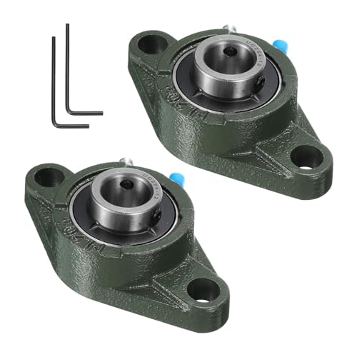 uxcell 2pcs UCFL204-12 Pillow Block Bearings 3/4 in Bore Self Alignment - size: UCFL204-12