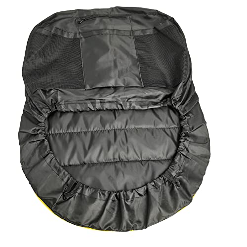 Riding Lawn Mower Seat Cover 600D Oxford Cloth Weatherproof Yellow, Medium