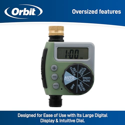 Orbit 62056 One Outlet Single-Dial Hose Faucet Timer (Pack of 2) - size: Single (Pack of 2)