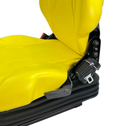 E-AS69YL Universal Yellow Suspension Seat for John Deere Equipment (Tractor, Mower & More)