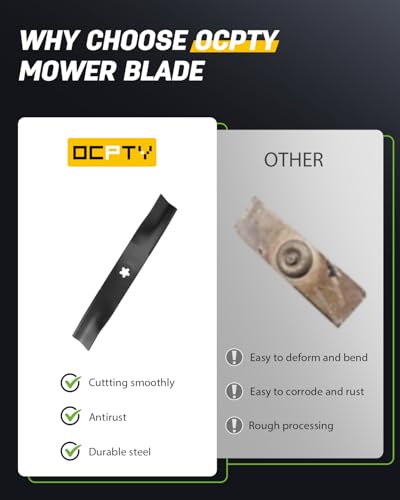 OCPTY 48'' Deck Mower Blades Fit for Husqvarna 2748GLS, for Poulan PB20VA48