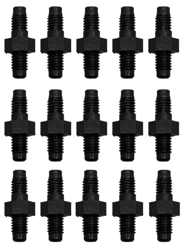 Drip Adapters and Couplers designed for 1/4" irrigation tubing and risers. Threaded or Self piercing technology for easy installation. (25, 10-32 x 10-32 Threaded) - size: 10-32 x 10-32 Threaded