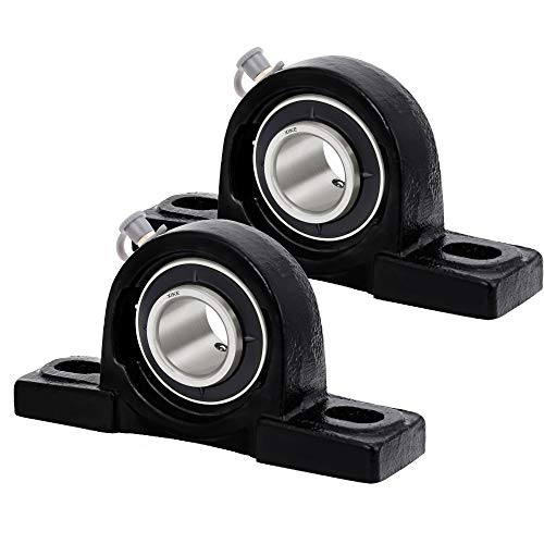 XiKe 2 Pcs UCP206-16 Pillow Block Bearings ID 1"