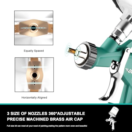 DOTOOL LVLP Air Spray Gun, Automotive Paint Gun Kit