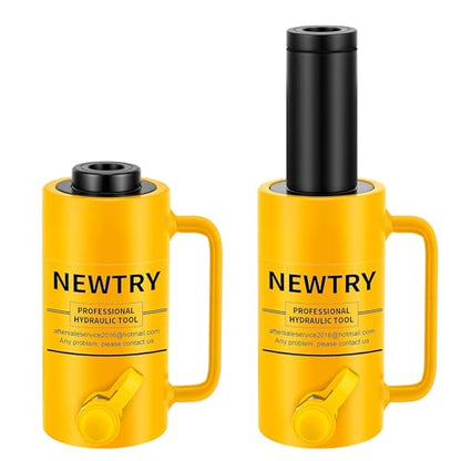 NEWTRY 20T Hydraulic Hollow Jack Cylinder, 4" Stroke Porta Power Ram