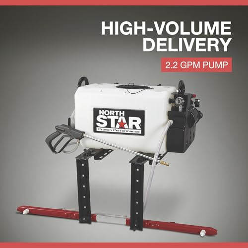 NorthStar 12V Sprayer Pump, 16-Gallon, 2.2 GPM, 12V, 70 PSI, 2-Nozzle Boom