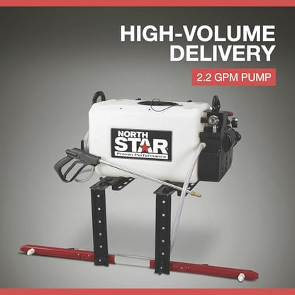 NorthStar 12V Sprayer Pump, 16-Gallon, 2.2 GPM, 12V, 70 PSI, 2-Nozzle Boom