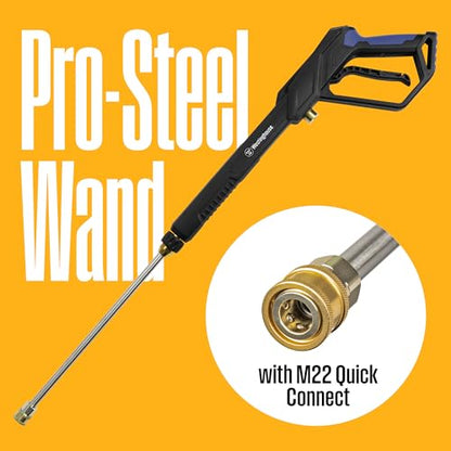 Westinghouse WPX2700e Electric Pressure Washer, 2700 Max PSI and 1.76 Max GPM, Induction Motor, Onboard Soap Tank, Spray Gun and Wand, 5 Nozzle Set, for Cars/Fences/Driveways/Homes/Patios/Furniture - style: 2700 Max PSI